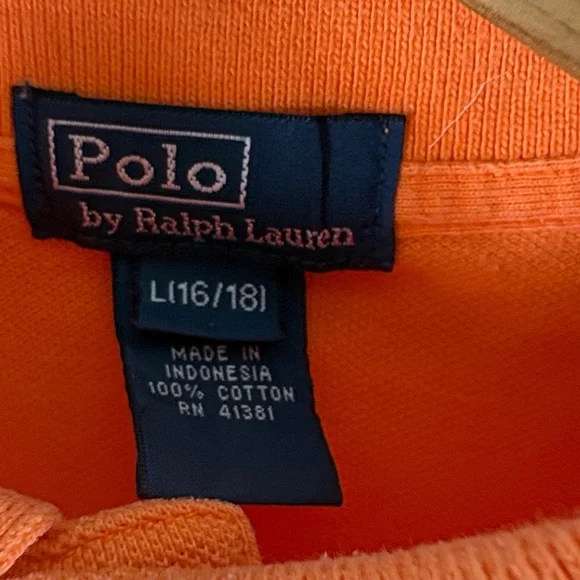 Polo by Ralph Lauren Bright Orange Polo Shirt - Picture 4 of 7